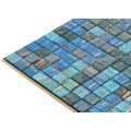 China supply products bule mixed Hot - melt mosaic swimming pool floor tile